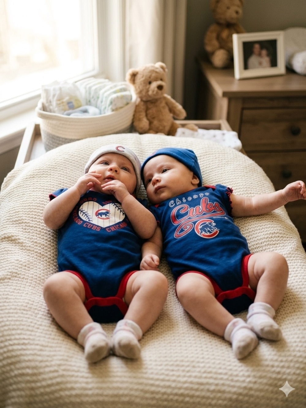 Chicago Cubs Baby Girl Onesie Bundle (Size 3-6 Months)